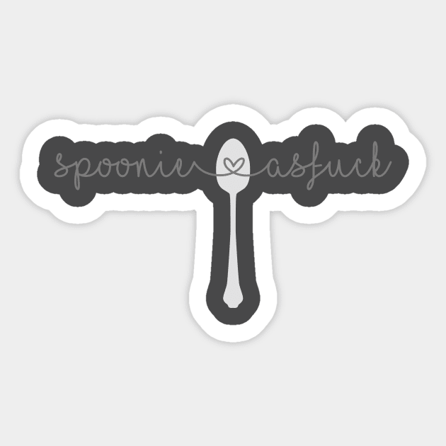 Spoonie as fuck Sticker by laurenhecht